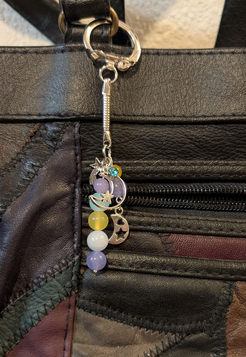 Pastel Moon bag/keychain charm