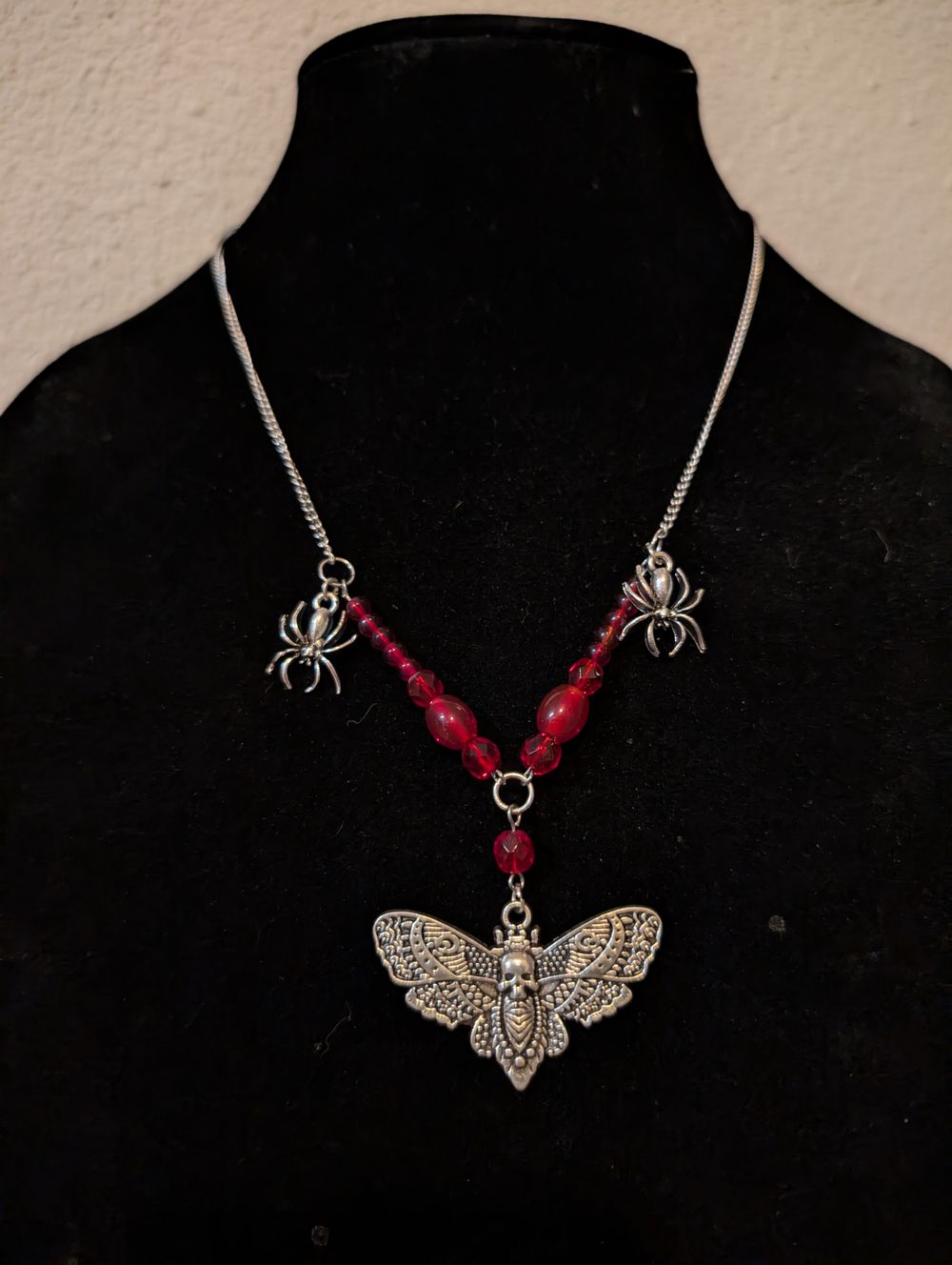 Death Moth Spider Necklace