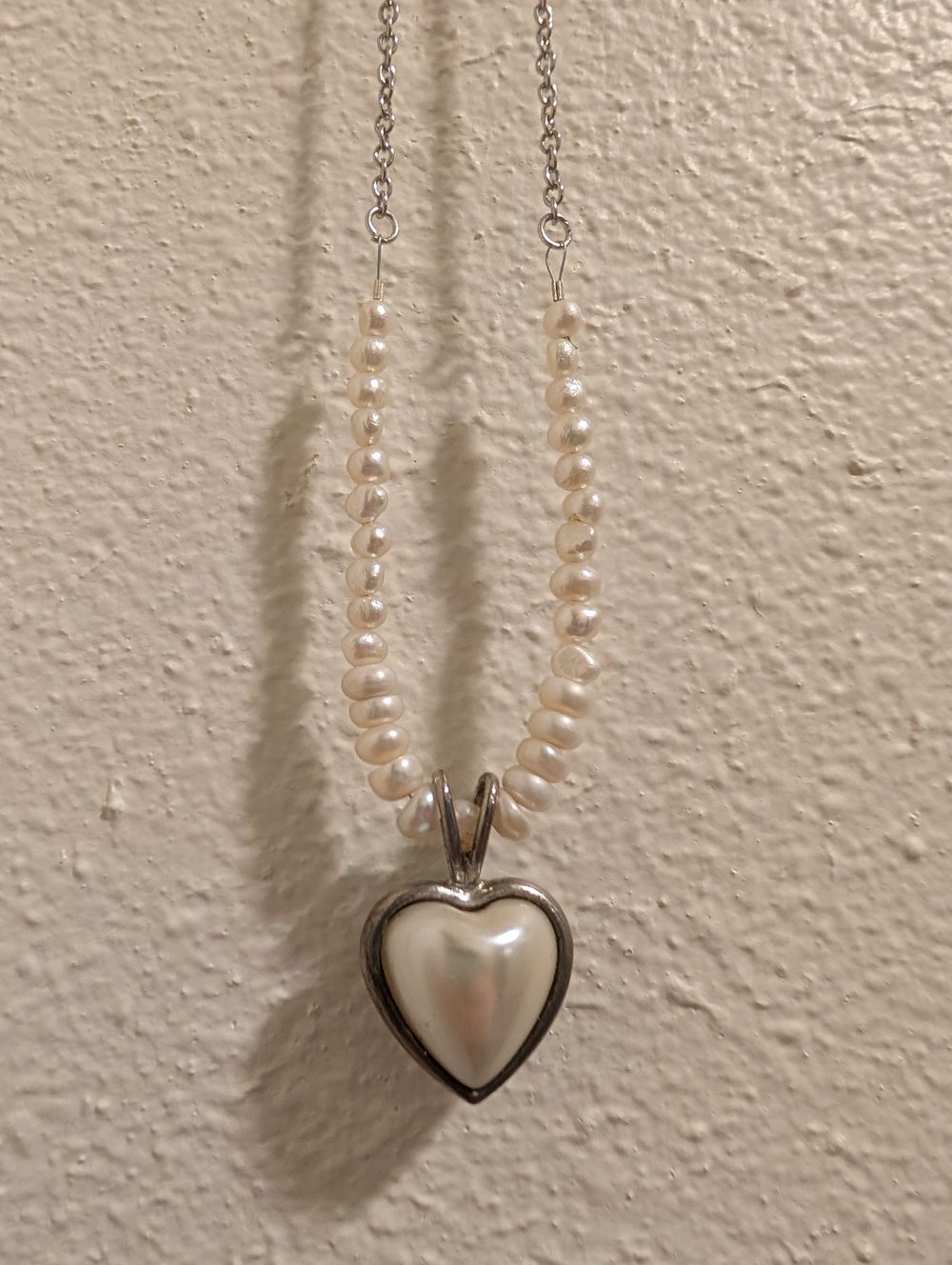 Heart Pearl Necklace