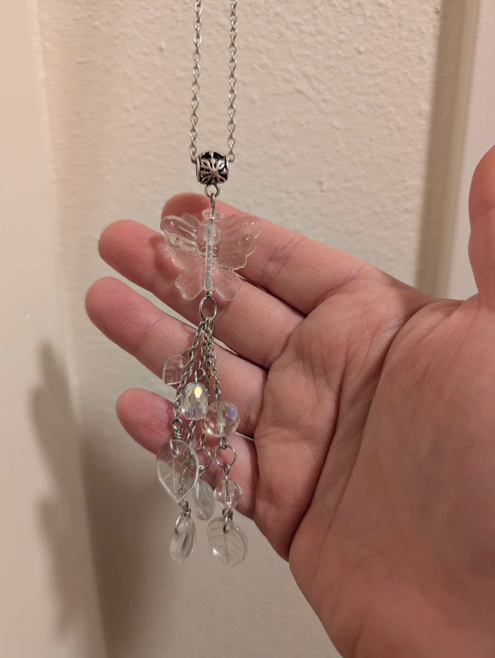 Glass Butterfly Necklace