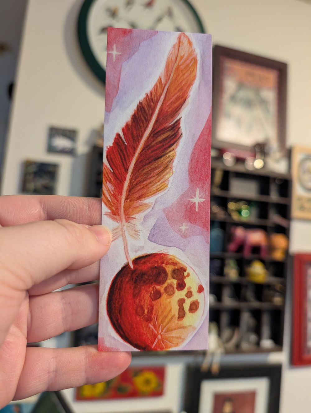 Moon Feather Bookmark 