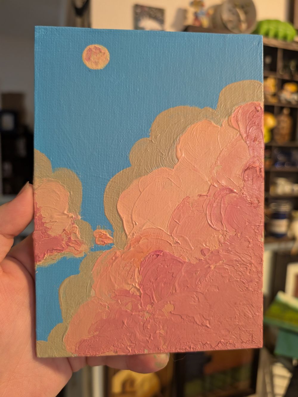 Pink clouds